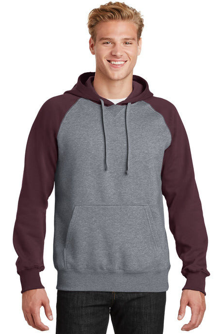 Sport-Tek ®  Raglan Colorblock Pullover Hooded Sweatshirt. ST267 - Sport-Tek ST267