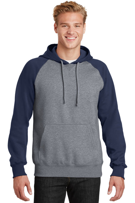 Sport-Tek ®  Raglan Colorblock Pullover Hooded Sweatshirt. ST267 - Sport-Tek ST267