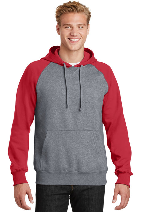 Sport-Tek ®  Raglan Colorblock Pullover Hooded Sweatshirt. ST267 - Sport-Tek ST267