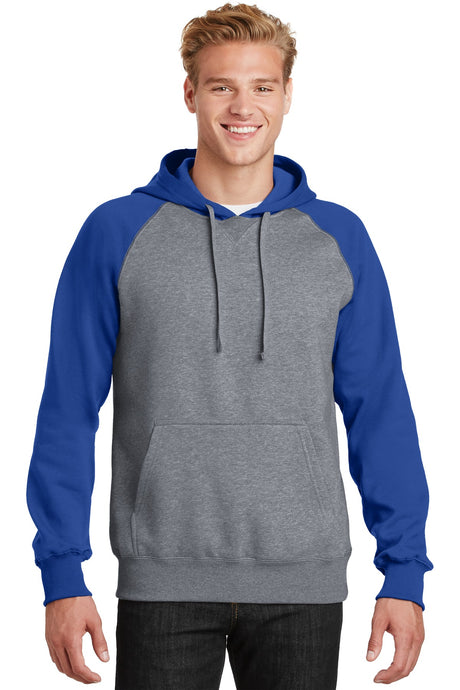 Sport-Tek ®  Raglan Colorblock Pullover Hooded Sweatshirt. ST267 - Sport-Tek ST267