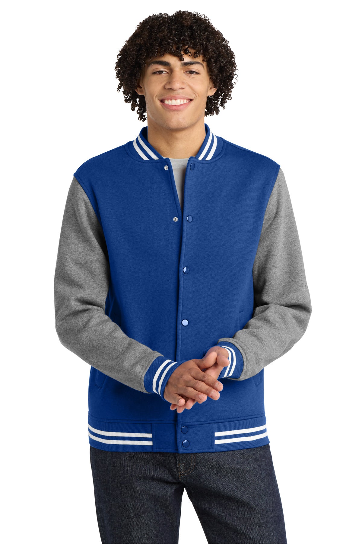 Sport-Tek ®  Fleece Letterman Jacket. ST270 - Sport-Tek ST270