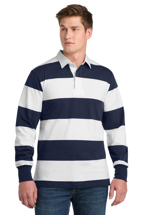 Sport-Tek ®  Classic Long Sleeve Rugby Polo. ST301 - Sport-Tek ST301