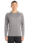 Sport-Tek ST361LS Long Sleeve Heather Colorblock Contender Tee
