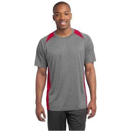 Mens Heather Colorblock Contender Tee DRI-EQUIP Mens Apparel