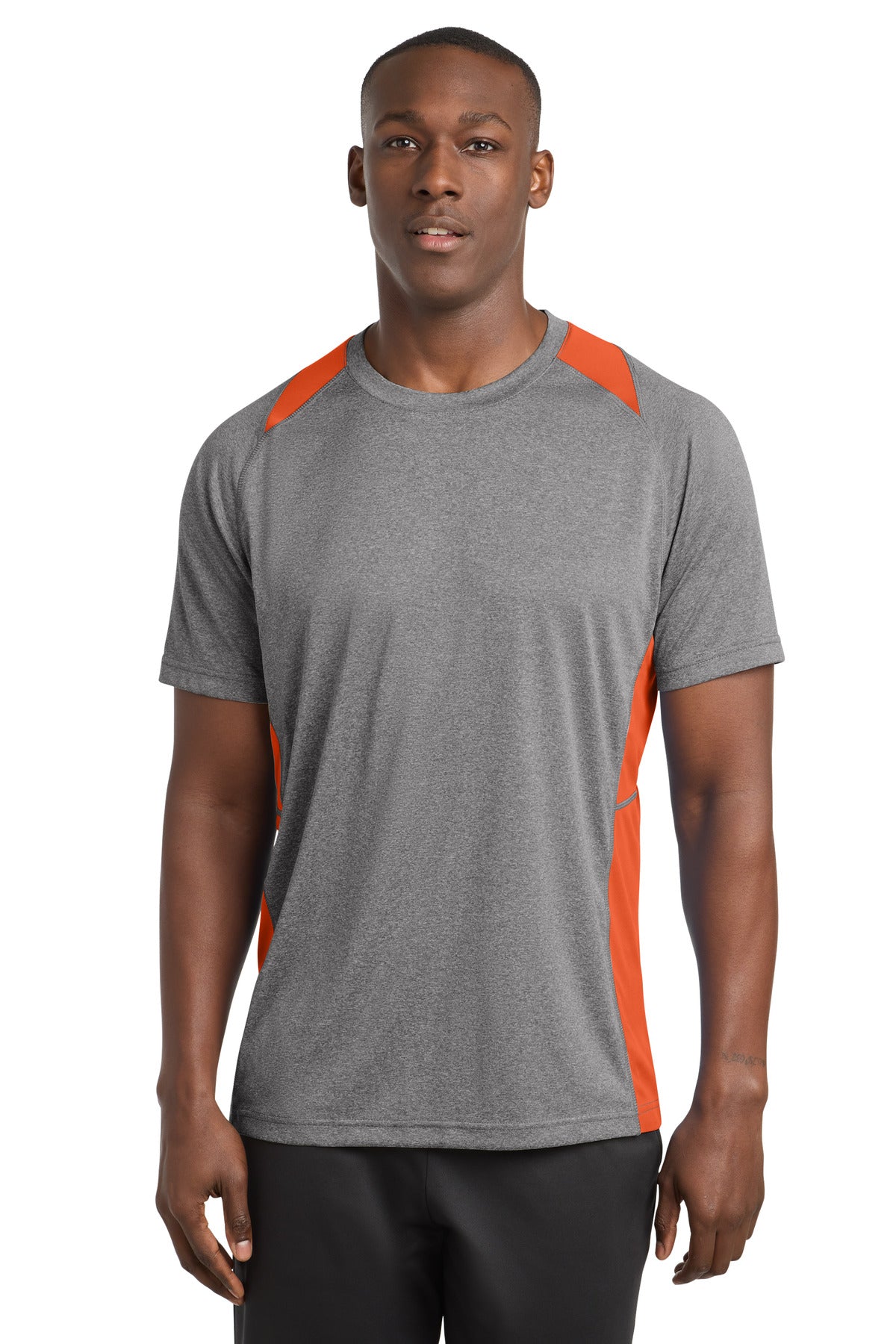 Sport-Tek ®  Heather Colorblock Contender ™  Tee. ST361 - Sport-Tek ST361