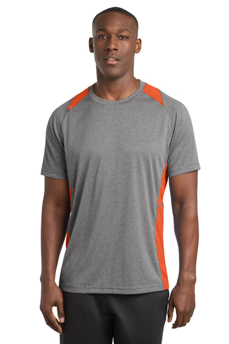 Sport-Tek ST361 Heather Colorblock Contender Tee
