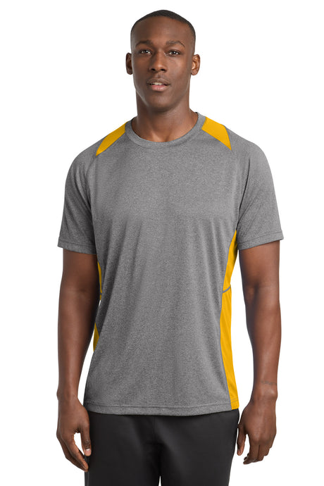 Sport-Tek ST361 Heather Colorblock Contender Tee
