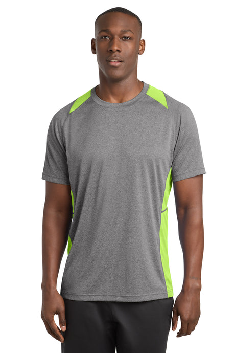 Sport-Tek ®  Heather Colorblock Contender ™  Tee. ST361 - Sport-Tek ST361