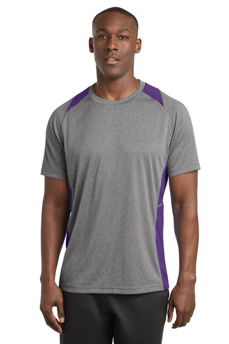 Sport-Tek ®  Heather Colorblock Contender ™  Tee. ST361 - Sport-Tek ST361