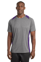 Sport-Tek ST361 Heather Colorblock Contender Tee