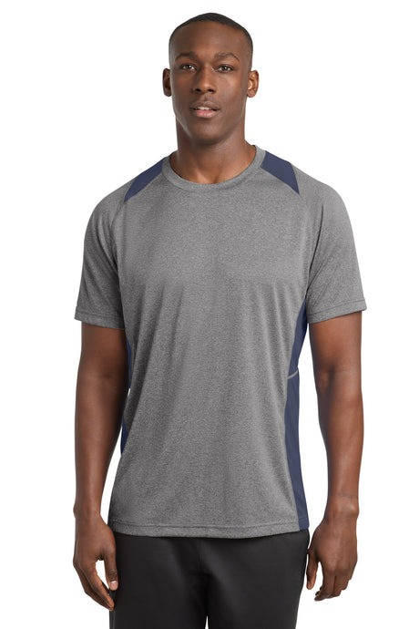 Sport-Tek ®  Heather Colorblock Contender ™  Tee. ST361 - Sport-Tek ST361