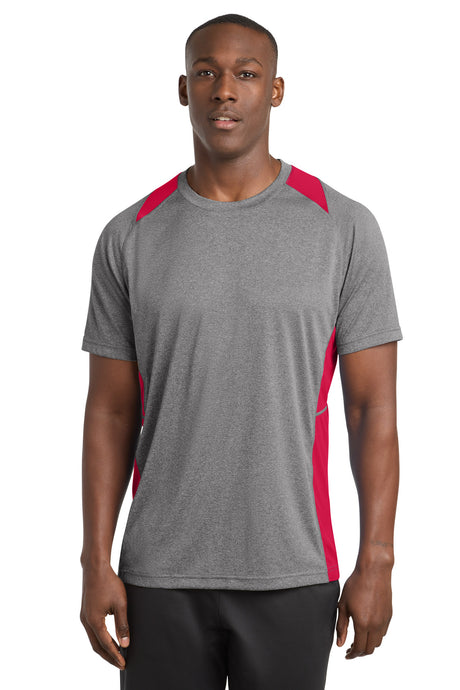 Sport-Tek ®  Heather Colorblock Contender ™  Tee. ST361 - Sport-Tek ST361