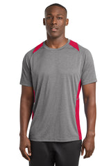 Sport-Tek ST361 Heather Colorblock Contender Tee