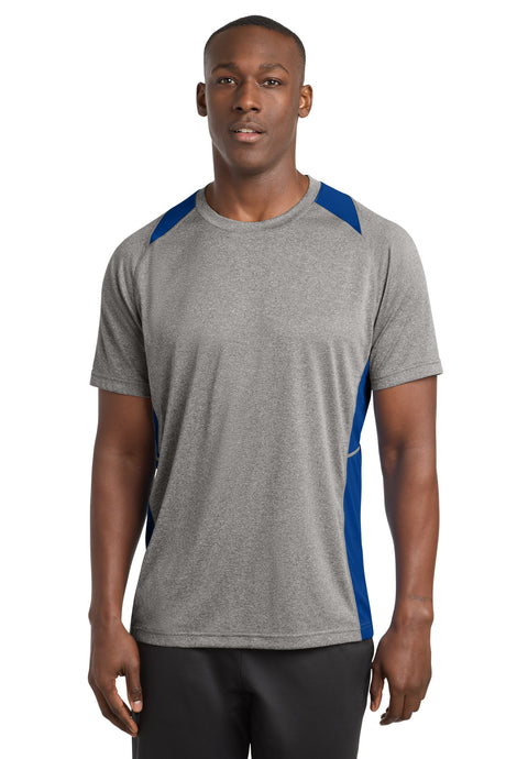 Sport-Tek ST361 Heather Colorblock Contender Tee
