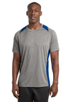 Sport-Tek ST361 Heather Colorblock Contender Tee
