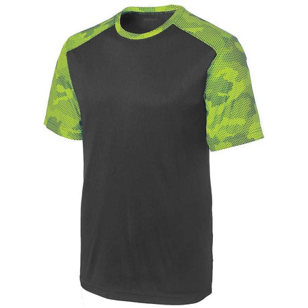 Men's CamoHex Colorblock Tee DRI-EQUIP Mens Apparel