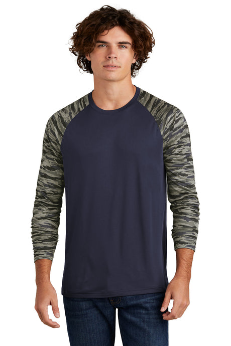 Sport-Tek ®  Drift Camo Colorblock Long Sleeve Tee ST376LS - Sport-Tek ST376LS