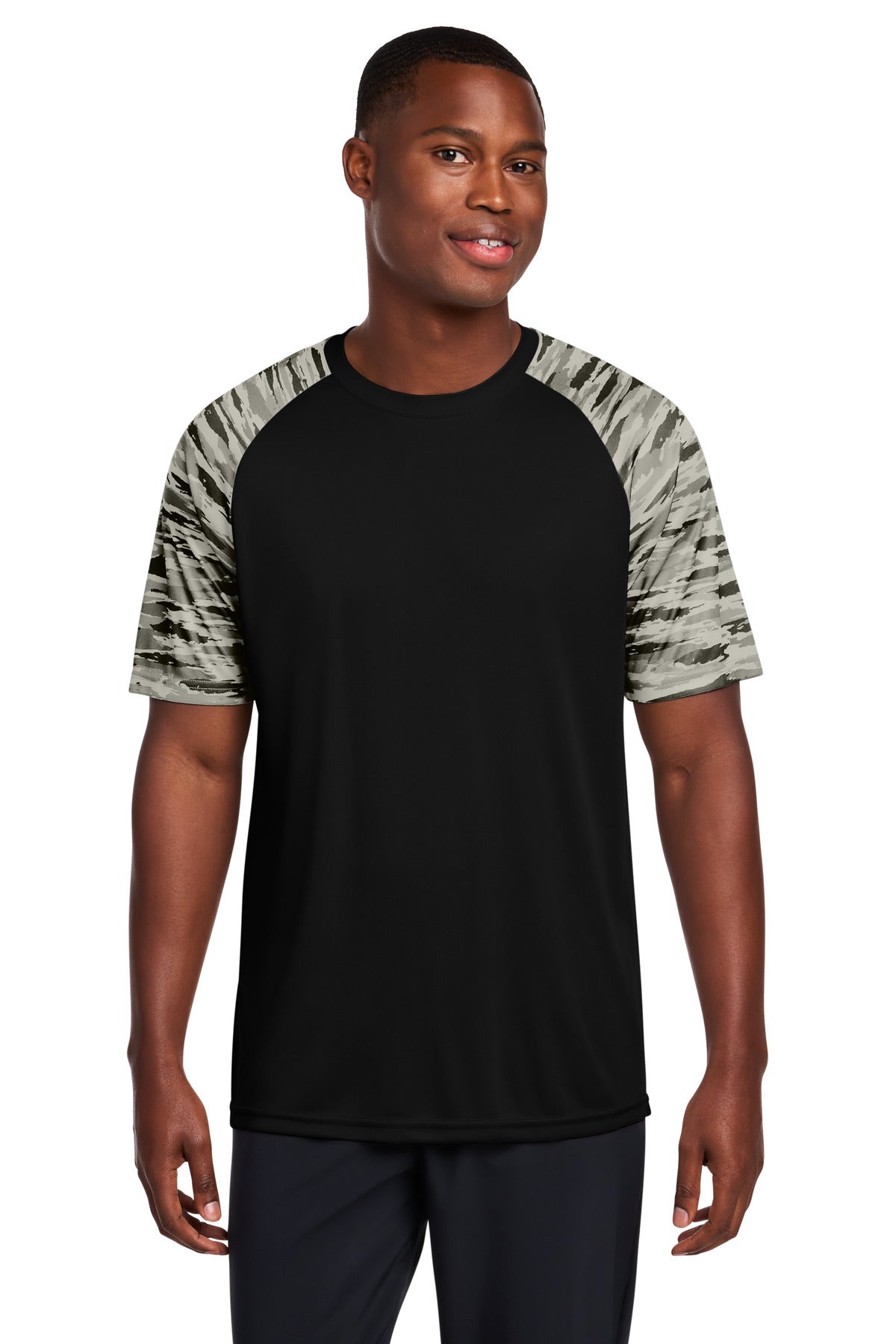 Sport-Tek ST376 Drift Camo Colorblock Tee