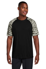 Sport-Tek ST376 Drift Camo Colorblock Tee