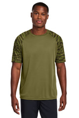 Sport-Tek ST376 Drift Camo Colorblock Tee