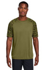 Sport-Tek ST376 Drift Camo Colorblock Tee