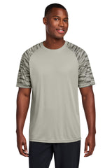 Sport-Tek ST376 Drift Camo Colorblock Tee