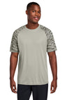 Sport-Tek ST376 Drift Camo Colorblock Tee