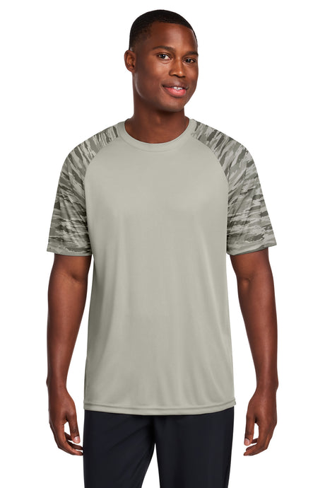 Sport-Tek ST376 Drift Camo Colorblock Tee