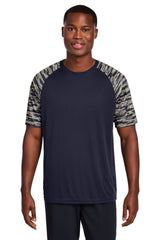 Sport-Tek ST376 Drift Camo Colorblock Tee