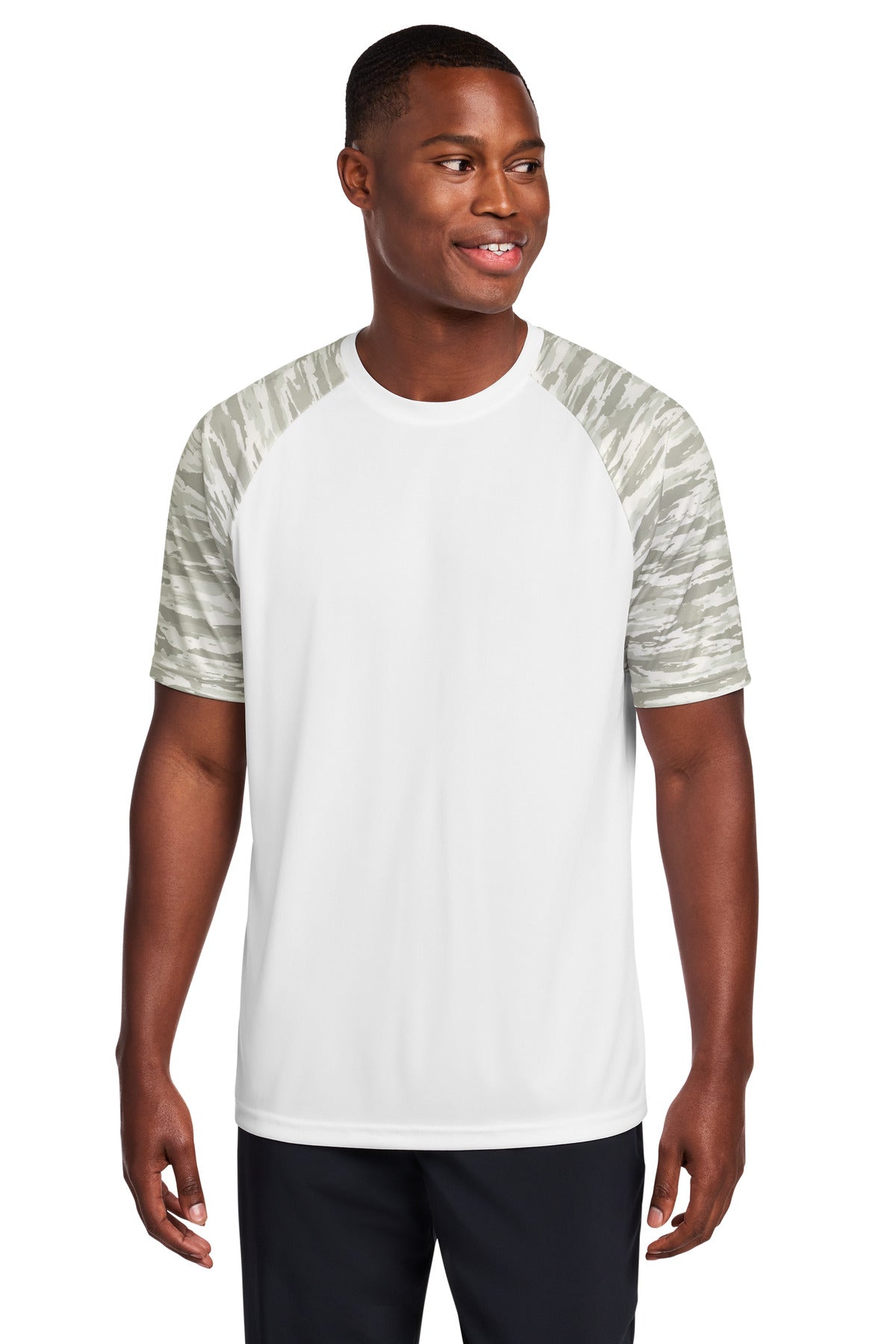 Sport-Tek ST376 Drift Camo Colorblock Tee