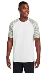 Sport-Tek ST376 Drift Camo Colorblock Tee