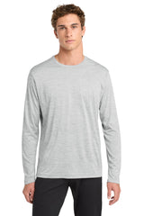 Sport-Tek  ®  PosiCharge  ®  Long Sleeve Electric Heather Tee. ST390LS - Sport-Tek ST390LS