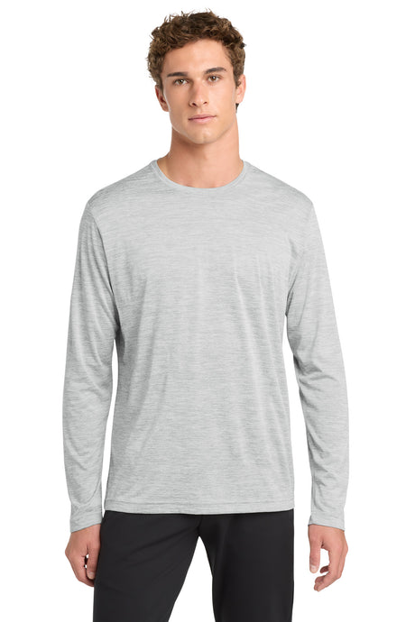 Sport-Tek  ®  PosiCharge  ®  Long Sleeve Electric Heather Tee. ST390LS - Sport-Tek ST390LS