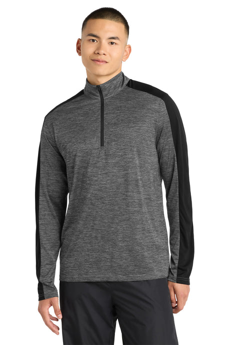Sport-Tek ST397 PosiCharge Electric Heather Colorblock 1/4-Zip Pullover