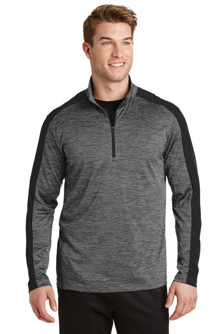 Sport-Tek ®  PosiCharge ®  Electric Heather Colorblock 1/4-Zip Pullover. ST397 - Sport-Tek ST397