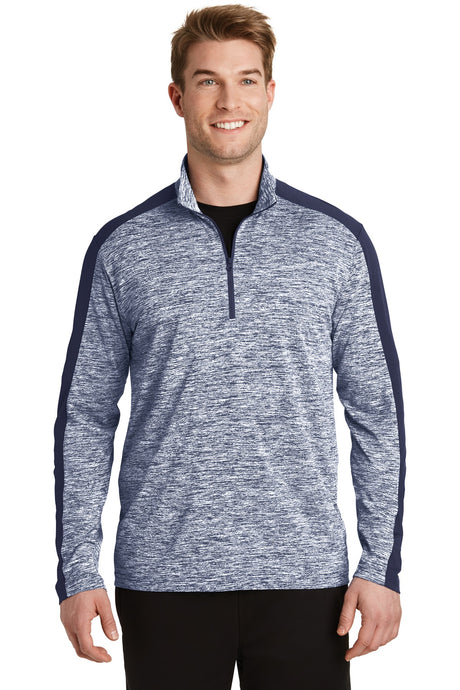 Sport-Tek ®  PosiCharge ®  Electric Heather Colorblock 1/4-Zip Pullover. ST397 - Sport-Tek ST397
