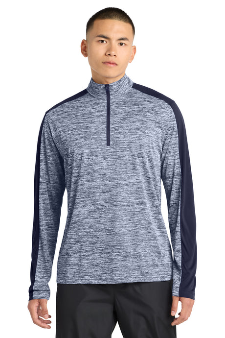 Sport-Tek ST397 PosiCharge Electric Heather Colorblock 1/4-Zip Pullover