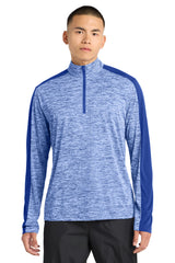 Sport-Tek ST397 PosiCharge Electric Heather Colorblock 1/4-Zip Pullover