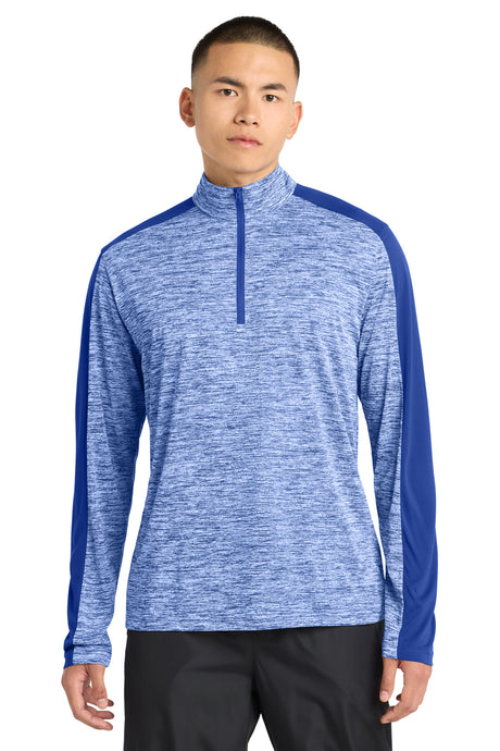 Sport-Tek ST397 PosiCharge Electric Heather Colorblock 1/4-Zip Pullover