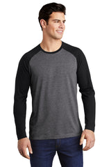 Sport-Tek  ®  PosiCharge  ®  Long Sleeve Tri-Blend Wicking Raglan Tee ST400LS - Sport-Tek ST400LS