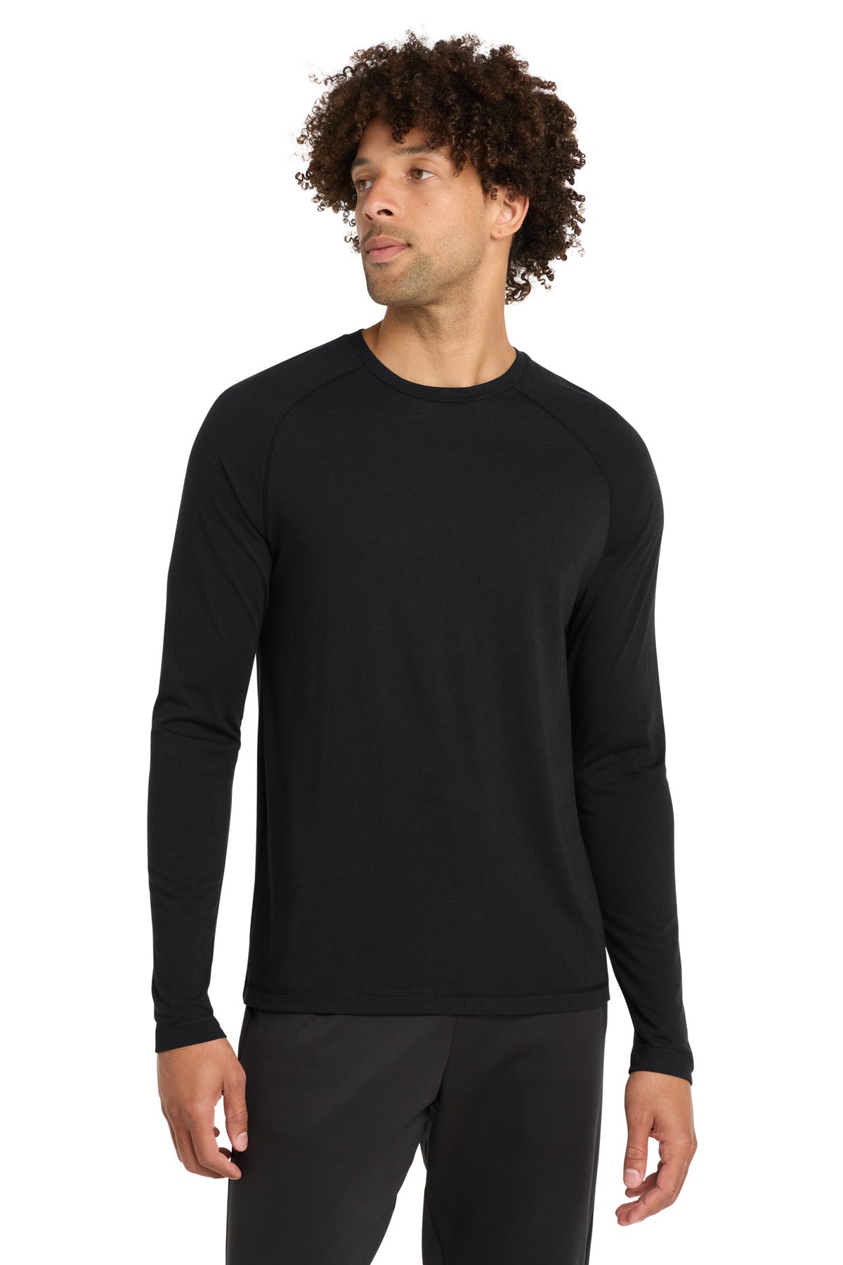 Sport-Tek  ®  PosiCharge  ®  Long Sleeve Tri-Blend Wicking Raglan Tee ST400LS - Sport-Tek ST400LS