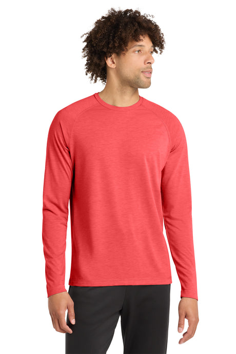Sport-Tek  ®  PosiCharge  ®  Long Sleeve Tri-Blend Wicking Raglan Tee ST400LS - Sport-Tek ST400LS