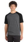 Sport-Tek  ®  PosiCharge  ®  Tri-Blend Wicking Raglan Tee. ST400 - Sport-Tek ST400
