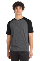 Sport-Tek  ®  PosiCharge  ®  Tri-Blend Wicking Raglan Tee. ST400 - Sport-Tek ST400