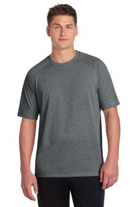 Sport-Tek  ®  PosiCharge  ®  Tri-Blend Wicking Raglan Tee. ST400 - Sport-Tek ST400