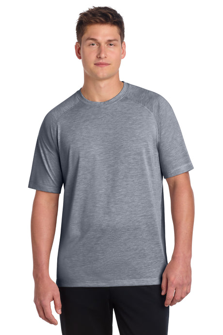 Sport-Tek  ®  PosiCharge  ®  Tri-Blend Wicking Raglan Tee. ST400 - Sport-Tek ST400