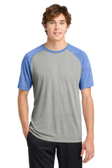 Sport-Tek  ®  PosiCharge  ®  Tri-Blend Wicking Raglan Tee. ST400 - Sport-Tek ST400