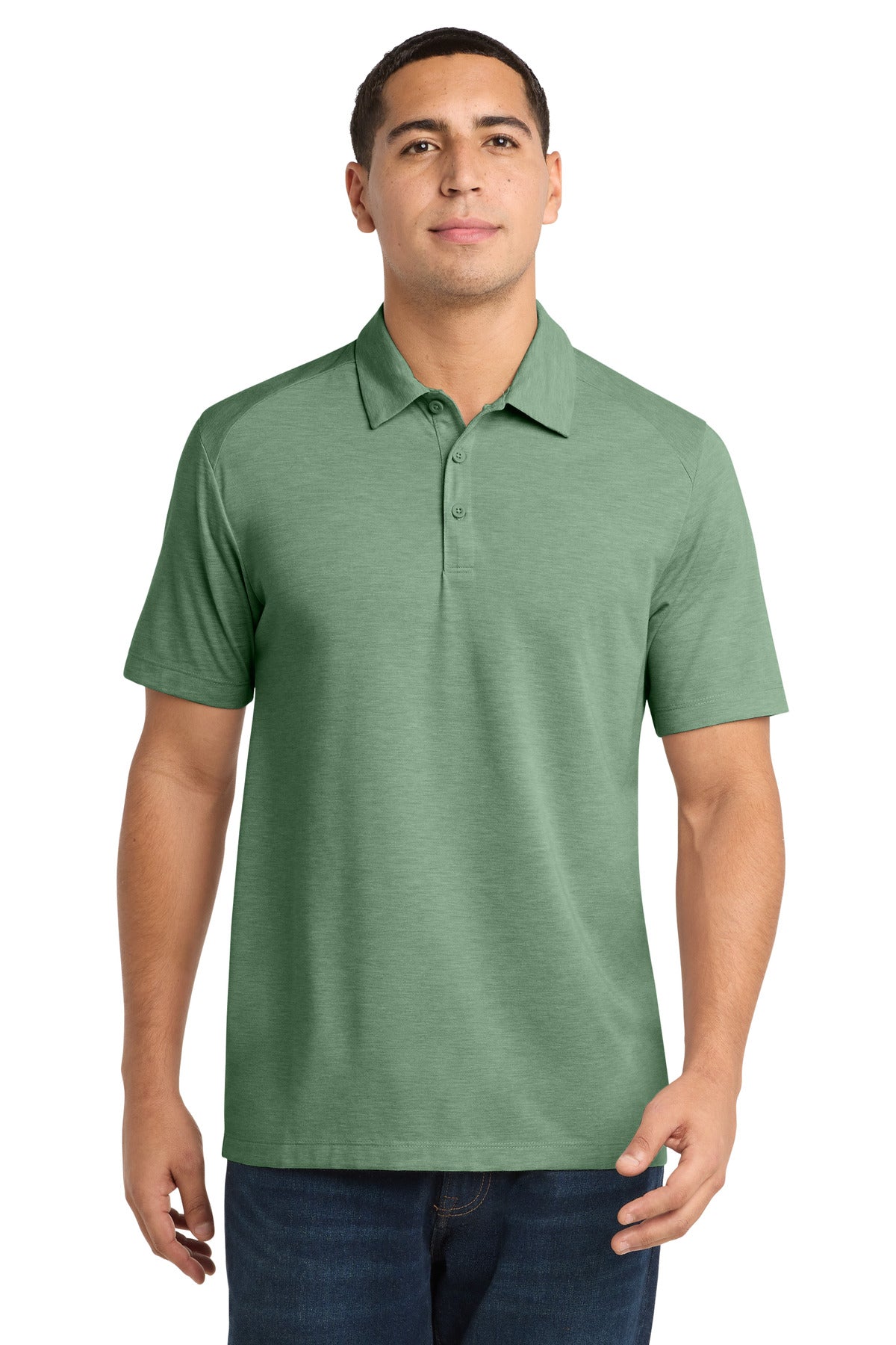 Sport-Tek  ®  PosiCharge  ®  Tri-Blend Wicking Polo. ST405 - Sport-Tek ST405