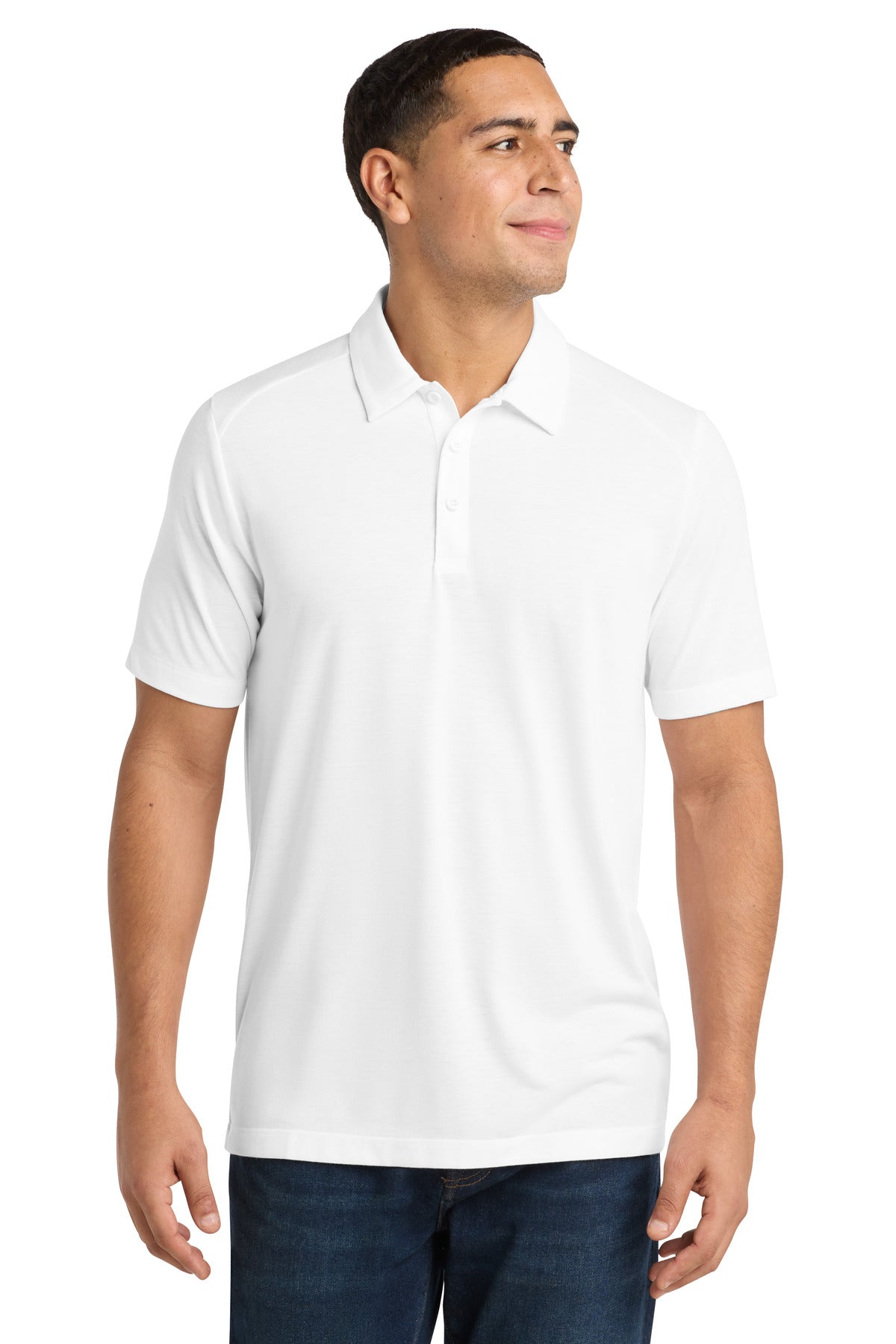Sport-Tek  ®  PosiCharge  ®  Tri-Blend Wicking Polo. ST405 - Sport-Tek ST405