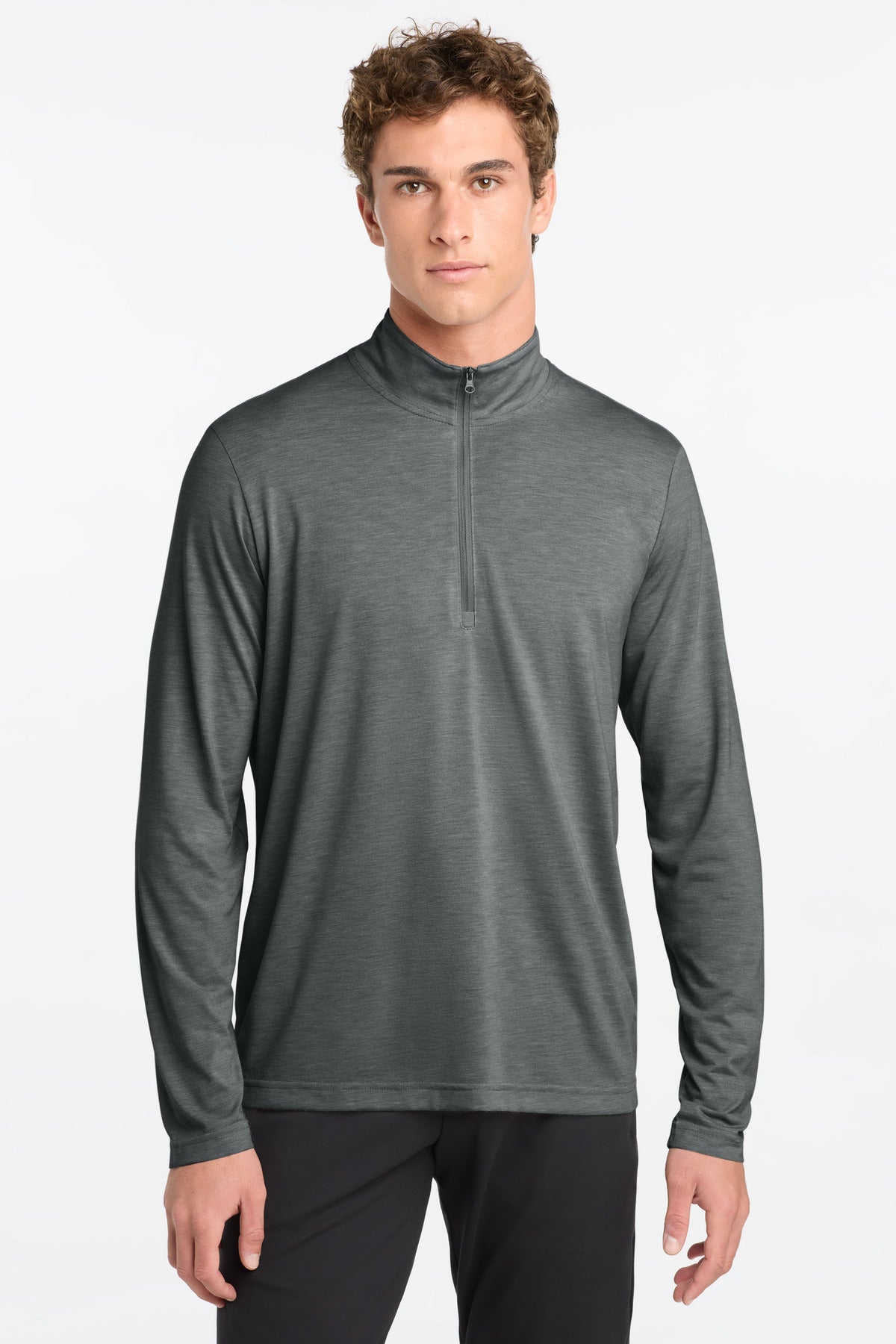 Sport-Tek  ®  PosiCharge  ®  Tri-Blend Wicking 1/4-Zip Pullover. ST407 - Sport-Tek ST407